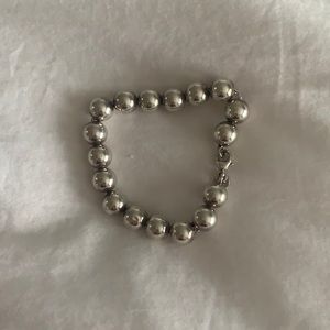 Tiffany and Co silver bead bracelet